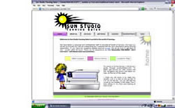 View Sun Studio Tanning Salon website design